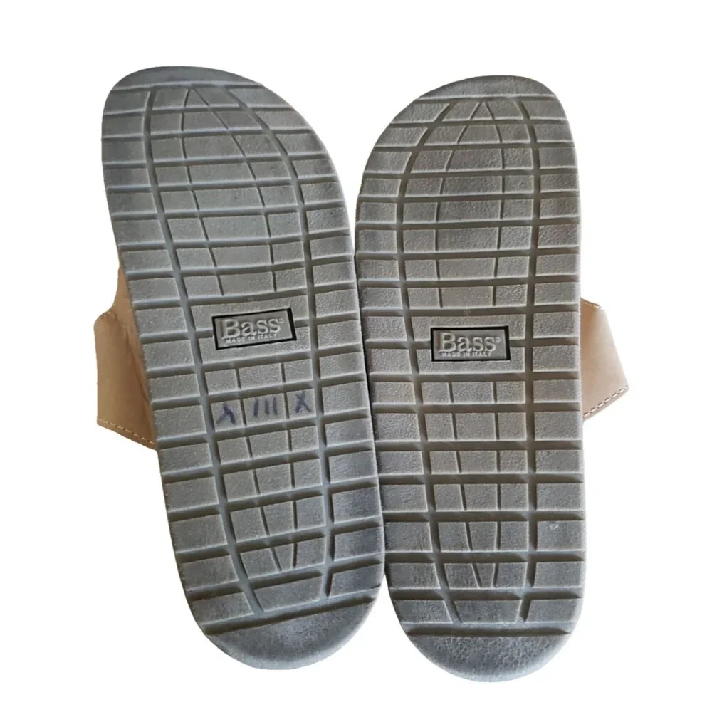 GH Bass & Co D Tan BELMAR Double Strap Sandals Men's Size 13M Made in Italy